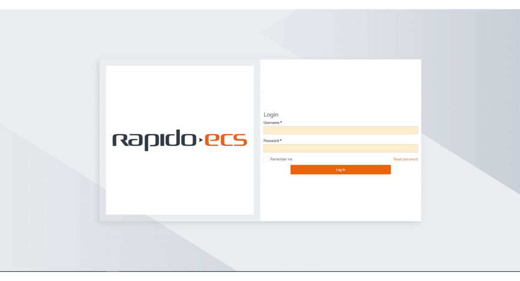 Software Rapido ECS Login